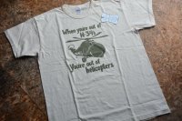 WAREHOUSEウエアハウス2024SS 4064プリントTシャツ「helicopters」