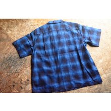 他の写真3: Colimbo インディゴ糸50sオンブレチェックオープンカラーシャツ「OPEN COLLAR SHIRT」
