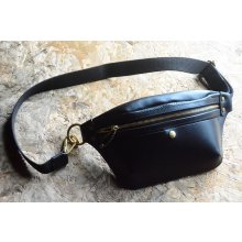 他の写真1: 池之端銀革店 Crampイタリアンレザー×オイルレザーポケットバッグ
