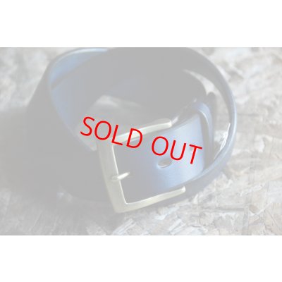 画像1: SAMURAI JEANS 国産栃木藍染レザーベルト「indigo-dyed belt」