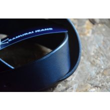 他の写真2: SAMURAI JEANS 国産栃木藍染レザーベルト「indigo-dyed belt」