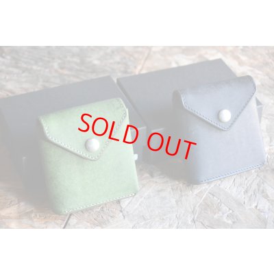 画像1: 池之端銀革店 ディーラー専売品！Cramp イタリアンヌバックレザー 「ギャルソンスリムウォレット」