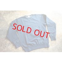 柿渋染めインディゴスウェットトレーナー４本針フラットシーマ