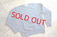 柿渋染めインディゴスウェットトレーナー４本針フラットシーマ