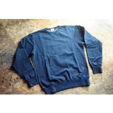 他の写真1: 柿渋染めインディゴスウェットトレーナー4本針フラットシーマ