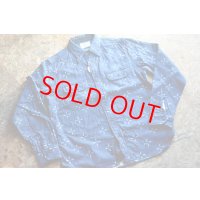 サムライジーンズ 業平菱金魚柄ジャガードワークシャツ