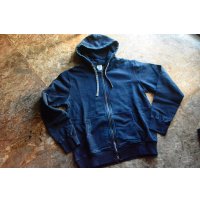 柿渋染めインディゴスウェットパーカー