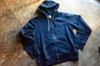 柿渋染めインディゴスウェットパーカー