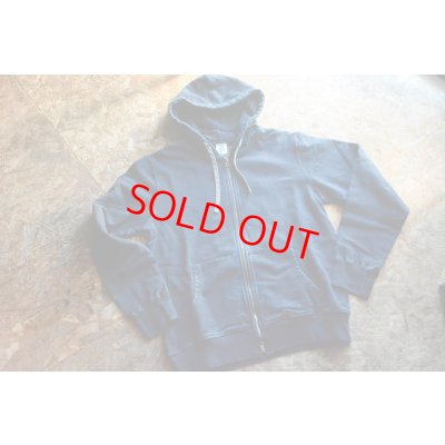 画像1: 柿渋染めインディゴスウェットパーカー