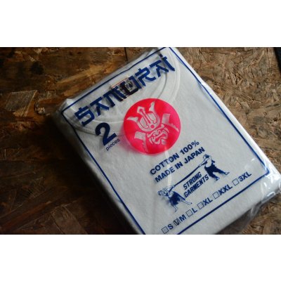 画像1: 白M再入荷☆SAMURAIJEANS 秋の２枚入り無地パックT