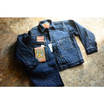 画像1: サムライジーンズ 17oz武士道セルビッチ大戦デニムジャケット「WWII model」