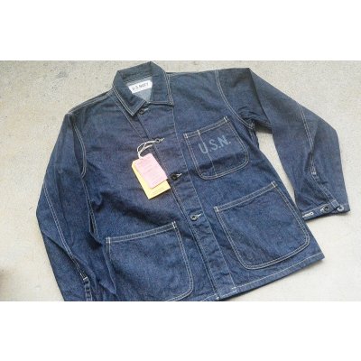 画像1: COLIMBO ネイバル12ozデニムワークジャケット N-3タイプ 「NAVAL WORK Jkt.WATKINS-JF」