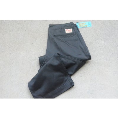 画像1: STRASSBURGER & CO限定生産チャコール色「Dads BBQ」T/C ルーズストレートチノトラウザー