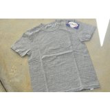 ストラスバーガー GRAVITEE吊り編み無地ポケットTシャツ（ヘザーグレー）