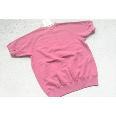 画像1: Two Moon 吊り編み半袖ラグランスウェットシャツ「Short Sleeve Sweatshirt」アズキ色