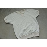 Two Moon 吊り編み両Vガゼット半袖スウェットシャツ「Double V-gusset」
