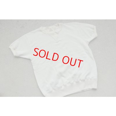 画像1: Two Moon 吊り編み両Vガゼット半袖スウェットシャツ「Double V-gusset」