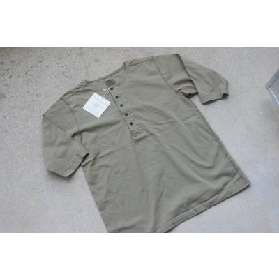 画像1: Two Moonハーフスリーブ５ボタンヘンリーネックT「Harf sleeve Henley」