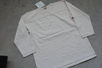 Two Moon ラフィー無地七分袖フットボールT「Harf sleeve football」