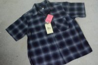 Colimbo モデストオープンカラー50sオンブレチェックシャツ「Modest Open Collar Shirt」