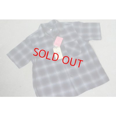 画像1: Colimbo モデストオープンカラー50sオンブレチェックシャツ「Modest Open Collar Shirt」