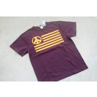 COLIMBO ノーウォークコットンプリントTシャツ「PEACE FLAG」柄