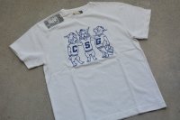 COLIMBO ノーウォークコットンプリントTシャツ「C.S.G.CLUB」柄
