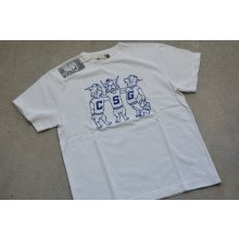他の写真1: COLIMBO ノーウォークコットンプリントTシャツ「C.S.G.CLUB」柄