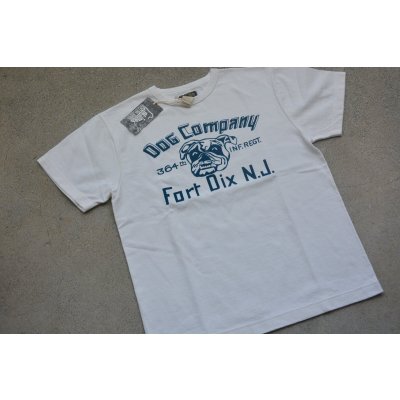 画像1: COLIMBO ノーウォークコットンプリントTシャツ「FORT DIX BULLDOG」柄