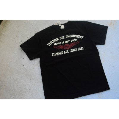 画像1: COLIMBO ノーウォークコットンプリントTシャツ「AIR FORCE WING EMBLEM」柄