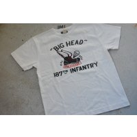 COLIMBO ノーウォークコットンプリントTシャツ「BIG HEAD RAKKASANS」柄