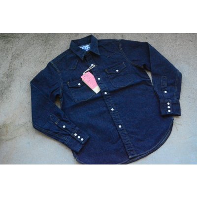 画像1: Colimbo キャトルマン10ozデニムウエスタンシャツ「Cattleman Shirt」