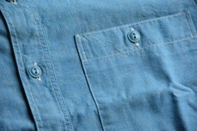 画像3: フルカウント限定枚数シャンブレー半袖シャツ「Chambray Shirt Half Sleeve」