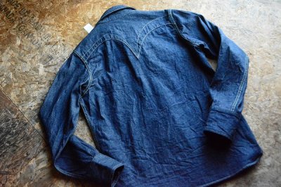 画像3: SAMURAIJEANS10oz刀耳カモメデニムウエスタンシャツ