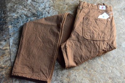 画像1: SAMURAIJEANSサムライジーンズ 15ozブラウンダック ペインター ワークパンツ