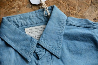 画像2: フルカウントベーシックシャンブレー長袖シャツ「BASIC CHAMBRAY SHIRTS」