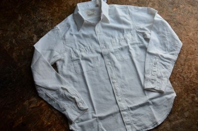 画像1: FULLCOUNT2022SSホワイトシャンブレーシャツ「BASIC CHAMBRAY SHIRTS」