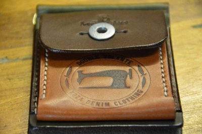 画像3: 沖縄ダブルボランチレザーマネークリップ(コインケース付き)「Money clip」