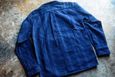 画像3: momotarojeans2022AW 柔らかくてふんわりなガーゼを羽織る！「刺子ダブルガーゼシャツ」