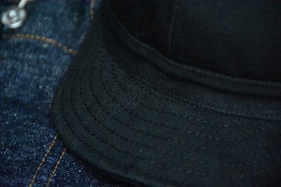 画像2: SAMURAIJEANS 2022AW 人気のCAP新色！「17ozブラック×ブラックワークキャップ」