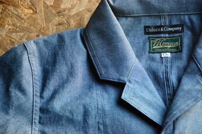 画像2: DALEE’S & CO2023SS 正装ともワークとも異なる中間の融合10ozCHAMBRAYジャケット「20s Classical Jacket」