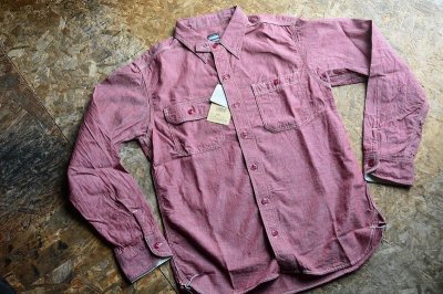画像1: 年中使える春先からの、桃太郎ジーンズ2023SS 人気の「5ozシャンブレーワークシャツ」