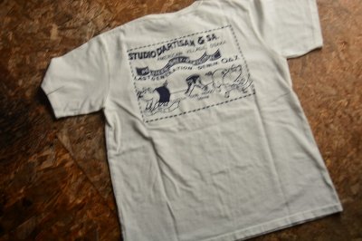 画像2: ステュディオ・ダ・ルチザン2023SS USAコットンデニムポケットTシャツ