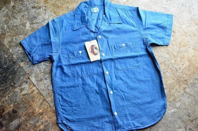 画像3: ジェラードJELADO2023SS インディゴメカニック半袖シャツ「Mechanic Shirt」