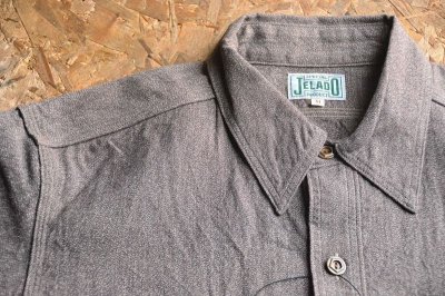 画像2: JELADOジェラード2024SS 撚り杢スモーカーシャンブレー長袖シャツ「Smoker Shirt」