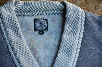 画像2: ジェラードJELADO 吊り編みごま塩スウェットカーディガン「Engineers Fleece」