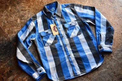 画像1: JELADOジェラード2023AW ユニオンワーカーシャツ（ショート丈）「Union Worker Shirt」