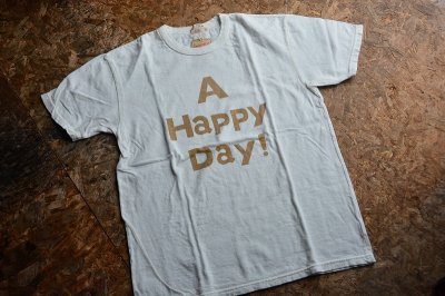 画像1: UESウエス2023S/S プリントＴシャツ「A HAPPY DAY! 」柄