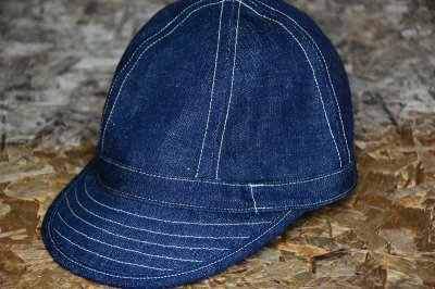 画像1: WAREHOUSEウエアハウス ライトオンスデニムキャップ「denim cap」