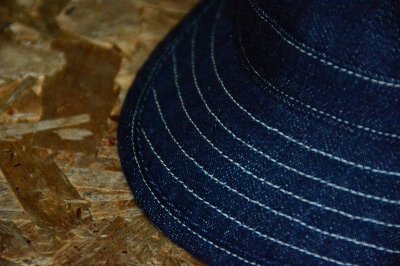 画像2: WAREHOUSEウエアハウス ライトオンスデニムキャップ「denim cap」